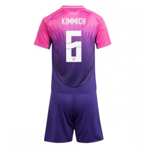 Německo Joshua Kimmich #6 Dětské Venkovní dres komplet ME 2024 Krátký Rukáv (+ trenýrky)